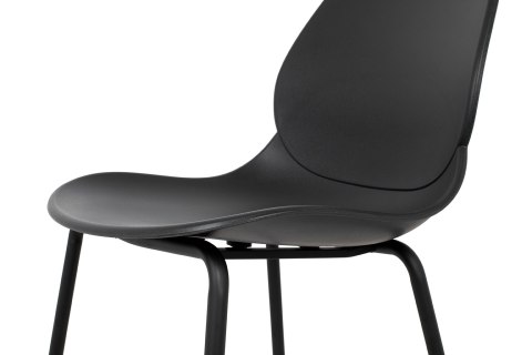 King Home Krzesło ARIA czarne - polipropylen, metal