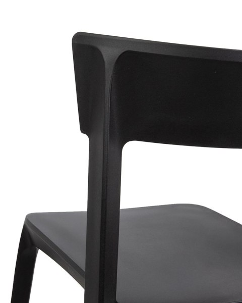 Krzesło JASPER czarne - polipropylen