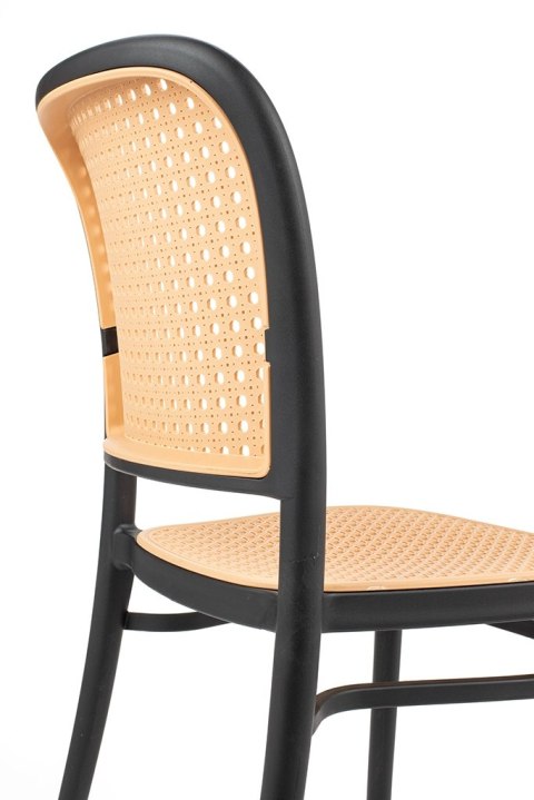 Krzesło WICKY czarne - polipropylen