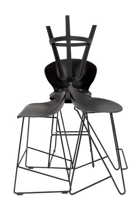 Produkt wycofany Krzesło barowe PERSY czarne 75