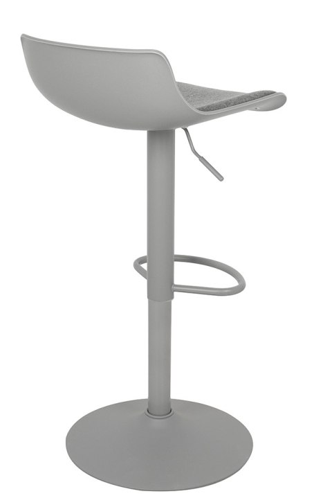 King Home Krzesło barowe SNAP BAR TAP regulowane szare