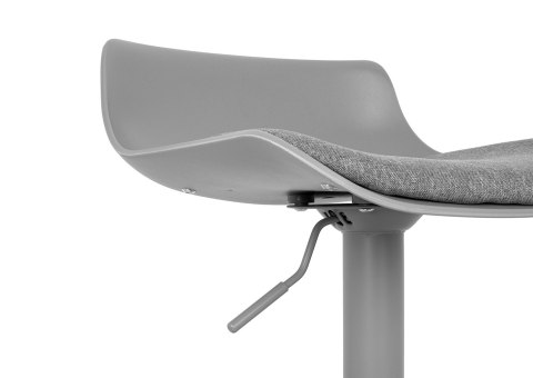 King Home Krzesło barowe SNAP BAR TAP regulowane szare