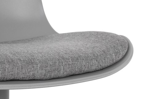 King Home Krzesło barowe SNAP BAR TAP regulowane szare