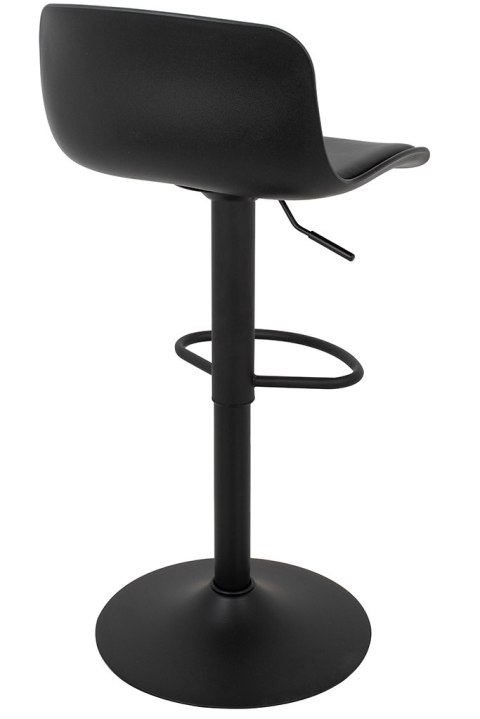 King Home Krzesło barowe STOR TAP regulowane czarne