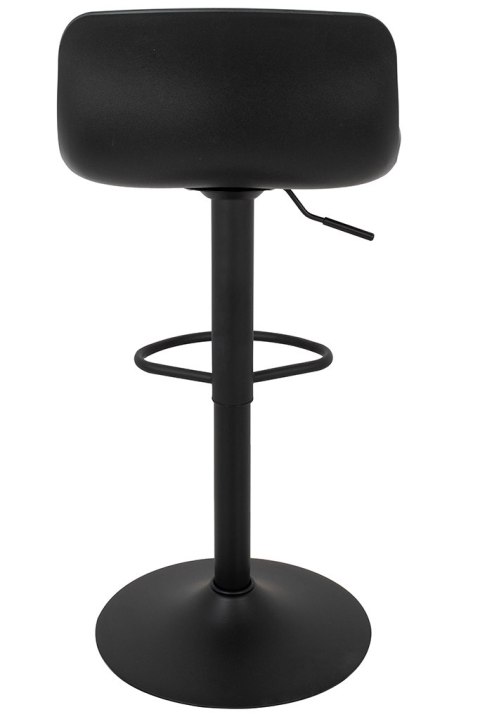 King Home Krzesło barowe STOR TAP regulowane czarne