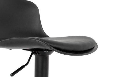 King Home Krzesło barowe STOR TAP regulowane czarne