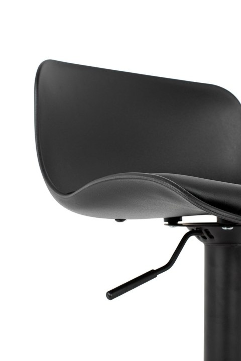 King Home Krzesło barowe STOR TAP regulowane czarne