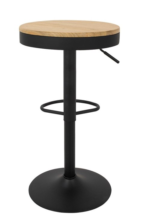 Produkt wycofany Krzesło barowe VOLT regulowane czarne / naturalne