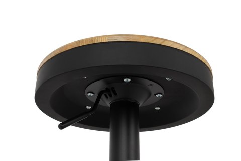 Produkt wycofany Krzesło barowe VOLT regulowane czarne / naturalne