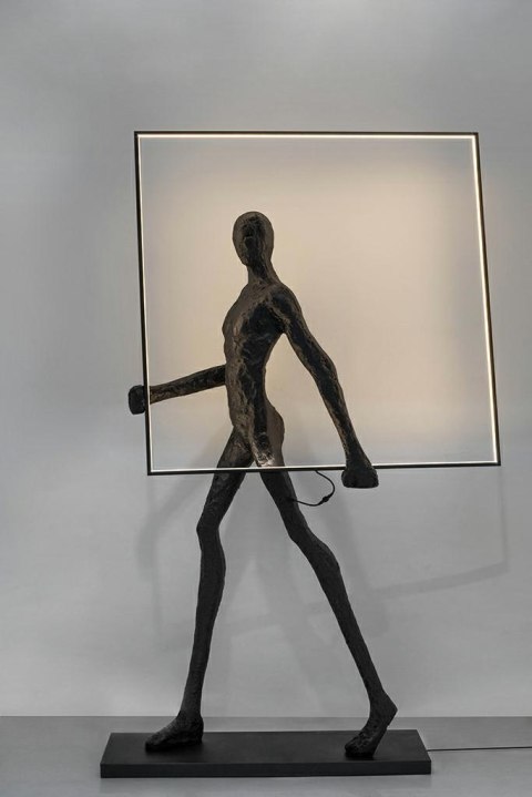 MOOSEE lampa podłogowa HUMAN SQUARE włókno szklane