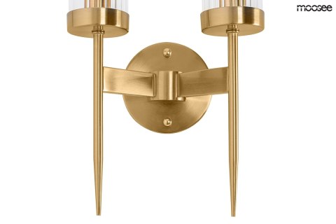Moosee MOOSEE lampa ścienna TORCH TWIN złota