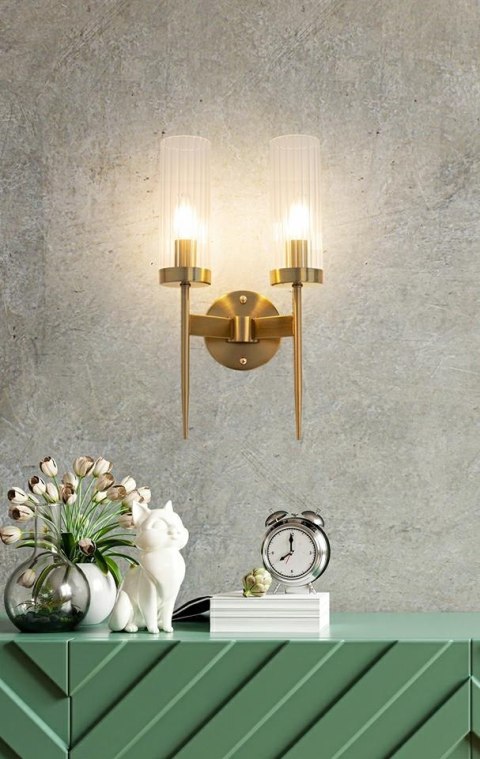 Moosee MOOSEE lampa ścienna TORCH TWIN złota