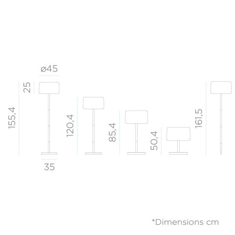 NEW GARDEN lampa podłogowa CHLOE PLANT SOLAR SMARTTECH WOOD