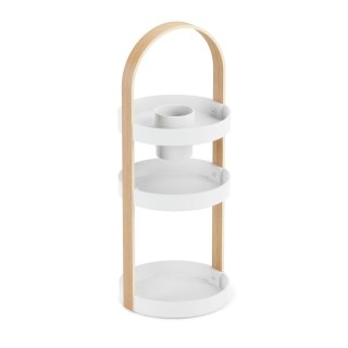 UMBRA organizer na kosmetyki BELLWOOD biały naturalny