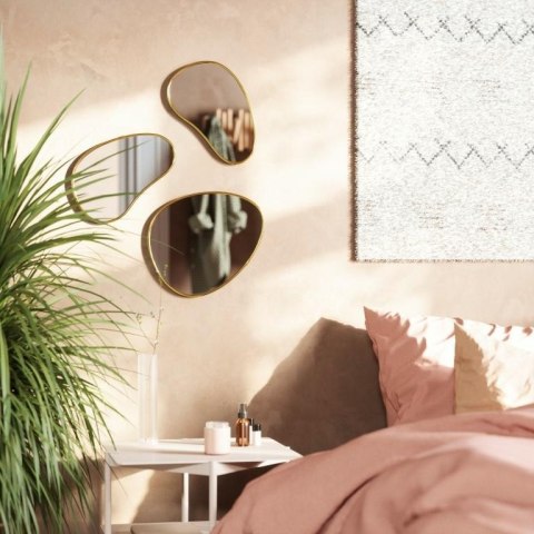 Umbra UMBRA zestaw trzech luster HUBBA złote