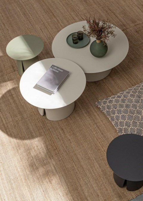 BIZZOTTO zestaw stolików kawowych BRYAN czarny