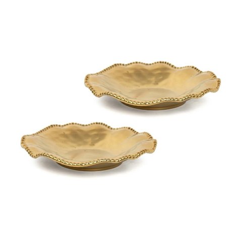 KARE komplet 2 półmisków BELL 36 cm złoty