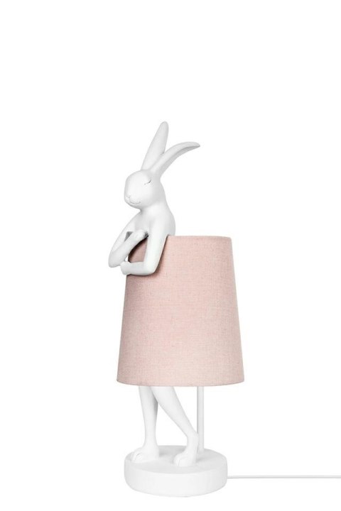 Kare Design KARE lampa stołowa RABBIT 50 cm biała / różowa