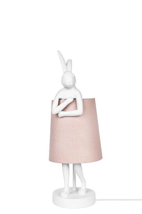 Kare Design KARE lampa stołowa RABBIT 50 cm biała / różowa