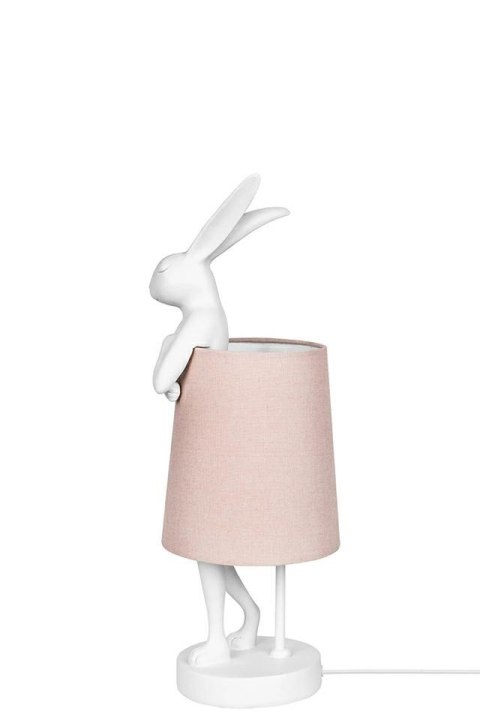 Kare Design KARE lampa stołowa RABBIT 50 cm biała / różowa