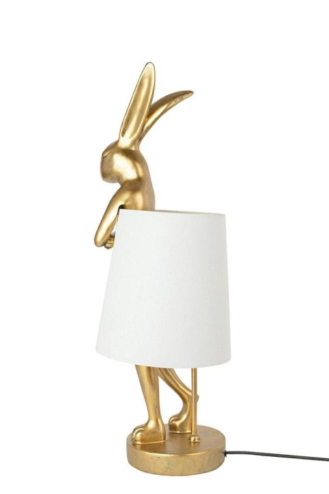 KARE lampa stołowa RABBIT 68 cm złota / biała