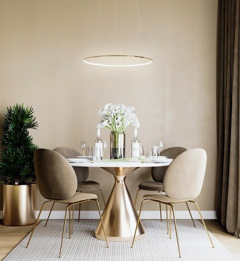 Moosee MOOSEE lampa wisząca RING SLIM 40 złota