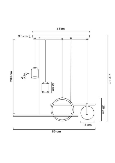 Moosee MOOSEE lampa wisząca STARS biała