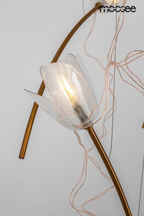 Moosee MOOSEE lampa wisząca TULIPPE 14 DISC złota