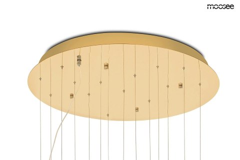 Moosee MOOSEE lampa wisząca TULIPPE 14 DISC złota