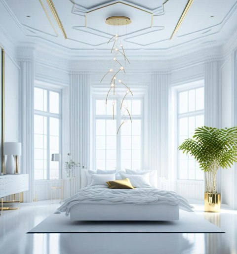 Moosee MOOSEE lampa wisząca TULIPPE 14 DISC złota