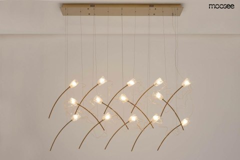 Moosee MOOSEE lampa wisząca TULIPPE 14 LINE złota