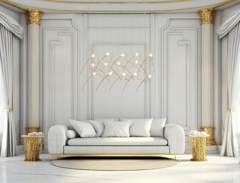 Moosee MOOSEE lampa wisząca TULIPPE 14 LINE złota