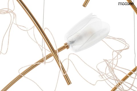 Moosee MOOSEE lampa wisząca TULIPPE 7 DISC złota