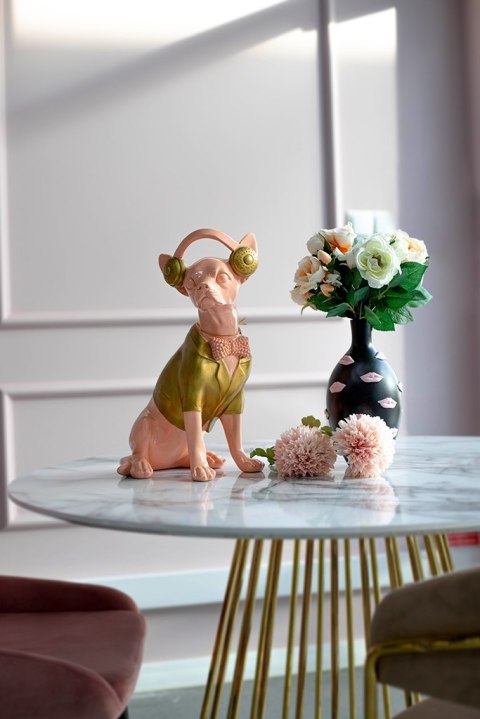 Richmond Interiors RICHMOND dekoracja DOG CHIHUAHUA różowy