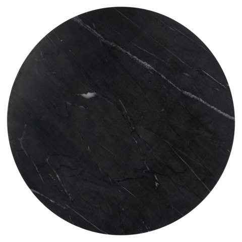 Richmond Interiors RICHMOND stolik IRONVILLE 40 cm - marmur, metal, MDF, sklejka brzozowa