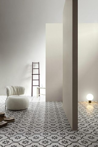 Fotel LOW TEDDY biały - stal