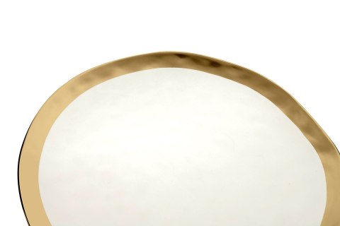 KARE komplet 2 talerzy BELL 38 cm biało-złoty