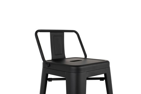 Krzesło barowe TOWER BACK 66 (Paris) czarne
