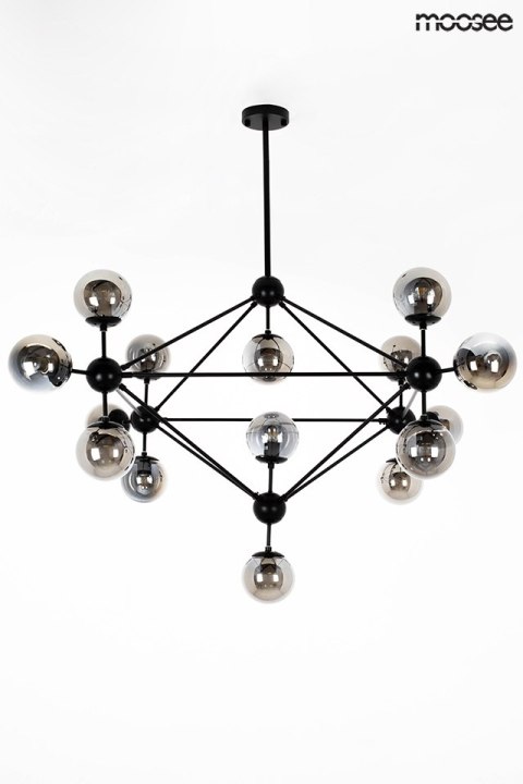 Moosee MOOSEE lampa wisząca ASTRIFERO 15 czarna