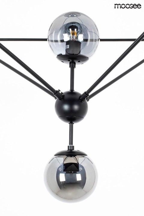 Moosee MOOSEE lampa wisząca ASTRIFERO 15 czarna