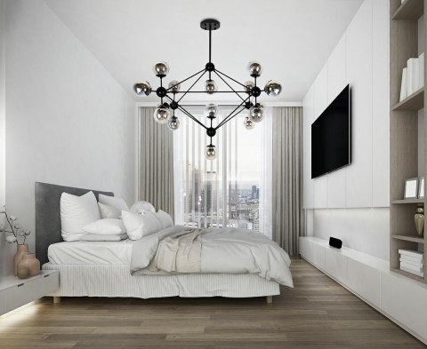 Moosee MOOSEE lampa wisząca ASTRIFERO 15 czarna