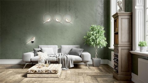 Moosee MOOSEE lampa wisząca BIRD LINE złota