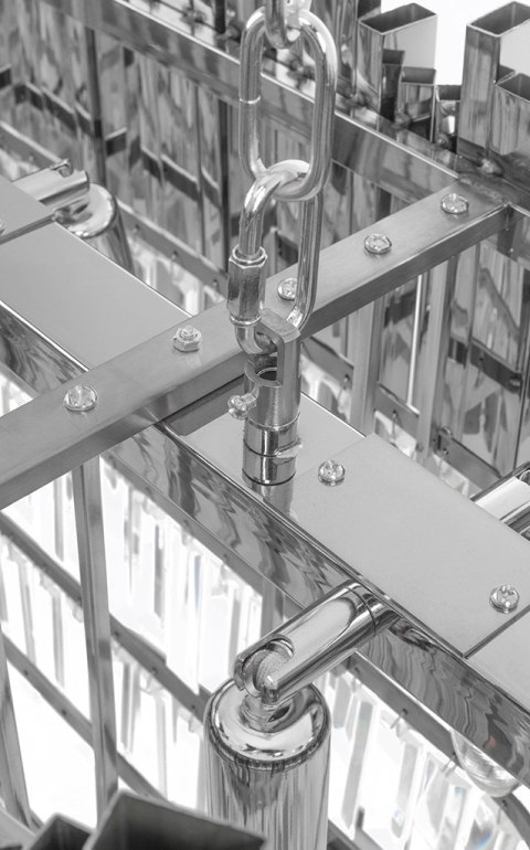 Moosee MOOSEE lampa wisząca IMPERIAL LONG SILVER 90