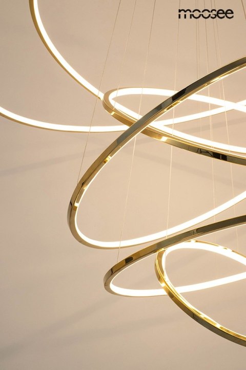 Moosee MOOSEE lampa wisząca RING SLIM L złota