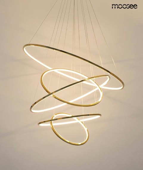 Moosee MOOSEE lampa wisząca RING SLIM L złota