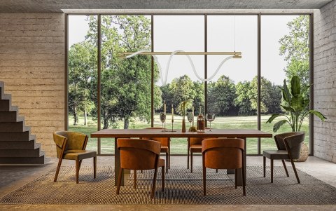 Moosee MOOSEE lampa wisząca SERPIENTE 120 złota