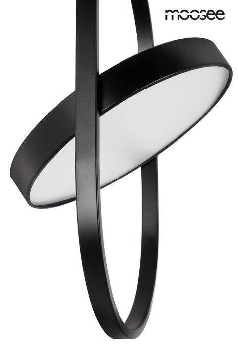 Moosee MOOSEE lampa wisząca SPINNER 19 czarna