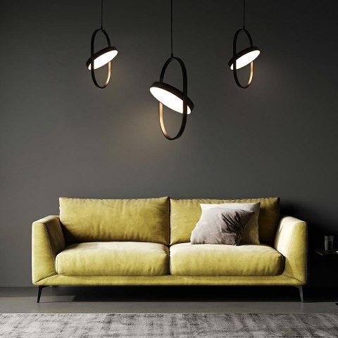 Moosee MOOSEE lampa wisząca SPINNER 19 czarna