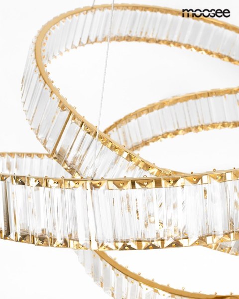 Moosee MOOSEE lampa wisząca WAVE 80 złota