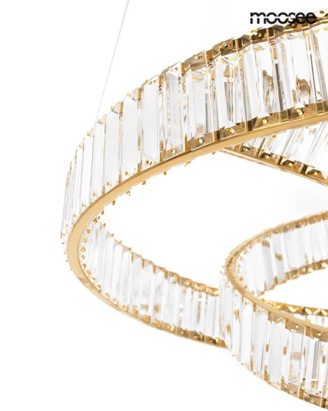 Moosee MOOSEE lampa wisząca WAVE 80 złota